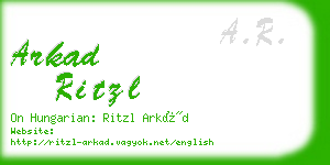 arkad ritzl business card
